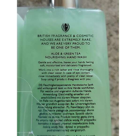 PECKSNIFF'S Moisturising Hand Wash Soap Aloe & Green Tea England New Set 10.1oz - Picture 8 of 9